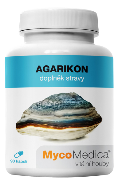 Agarikon - polysacharidy ve výši 30%